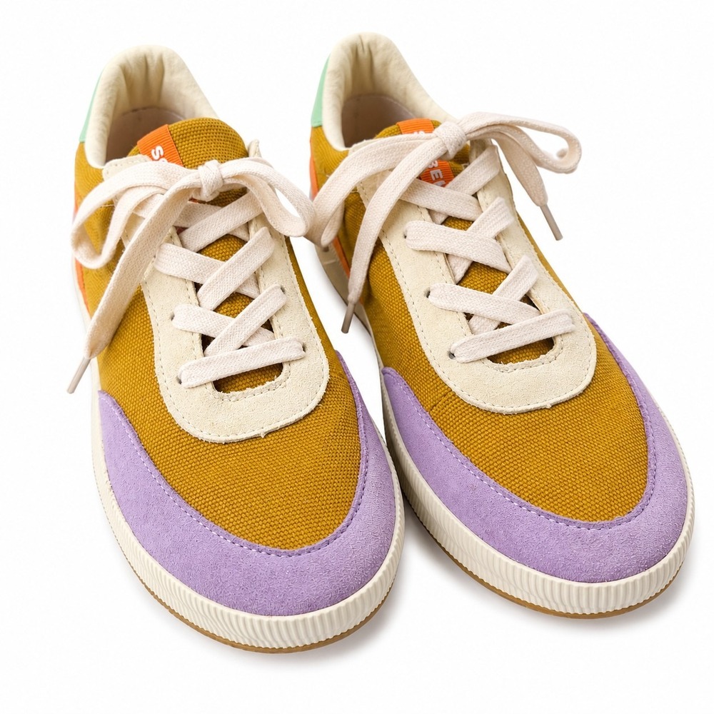 SOREL Out N' About III City Waterproof Sneaker Wmns Sz 12 Colorful Textile Suede